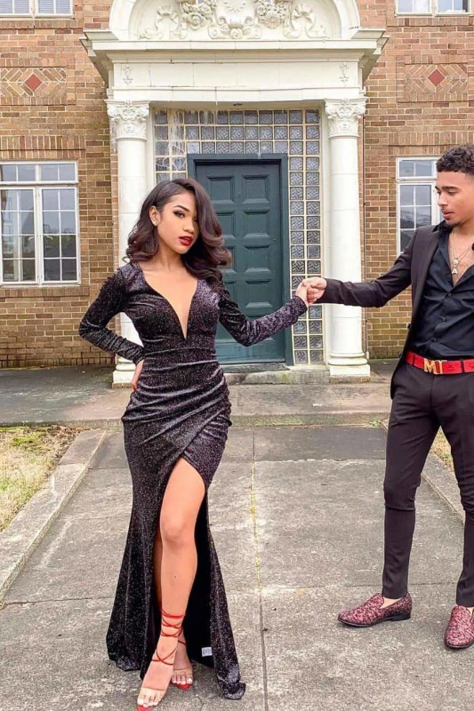 sparkle black prom dress Sparkle Shine Black Prom Dresses - Long & Short Prom Gowns