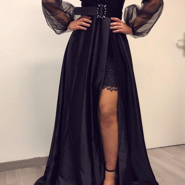 beaded dresses for prom Mac Duggal Women's Crystal-Embellished Sequined Asymmetric Gown - Blush Color:Emerson dresses:summer dresses garde and elegant Cake Baby Girl First