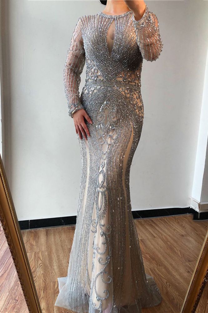 Ballbella offers Luxurious Mermaid Halter Rhinestones Prom Party Gowns with Tassel with fast and free shipping. Get one more free dress on orders over $150.
