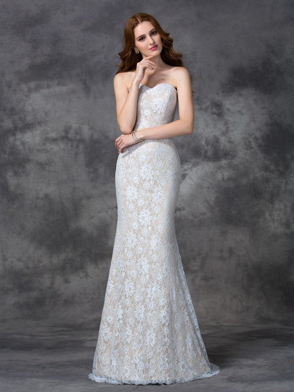 Mermaid Gorgeous Sweetheart Applique Sleeveless Long Satin Bridesmaid Dresses-Ballbella