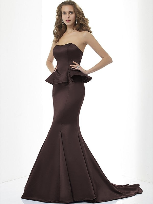 Mermaid Gorgeous Sweetheart Sleeveless Long Satin Bridesmaid Dresses Ballbella Mermaid Gorgeous Sweetheart Sleeveless Long Satin Bridesmaid Dresses Ballbella
