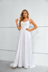 Mermaid High Split Sweetheart Spaghetti strap Floor-length Sleeveless Backless Prom Dresses-Ballbella