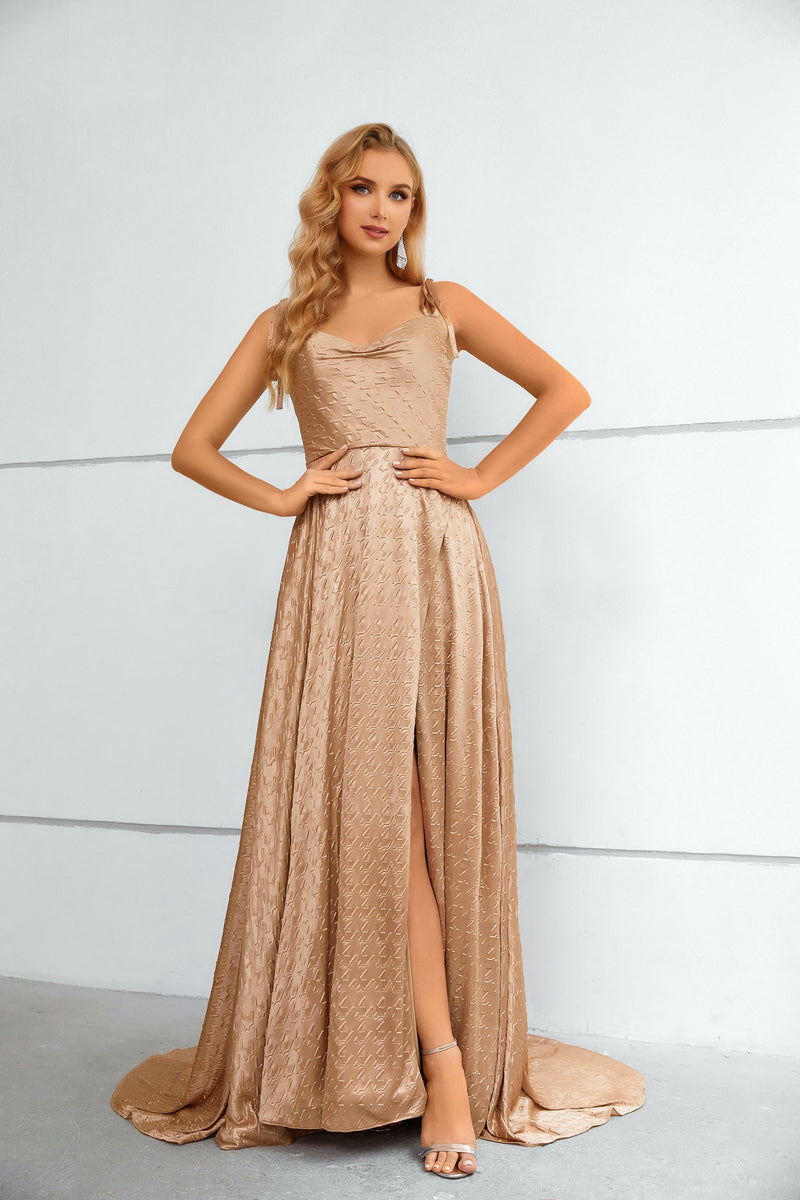 Mermaid High Split Sweetheart Spaghetti strap Floor-length Sleeveless Backless Prom Dresses-Ballbella