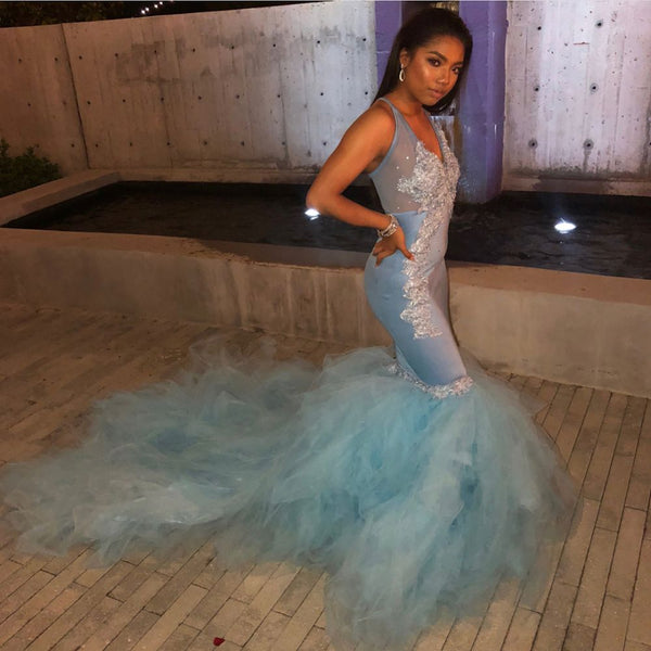 Ballbella offers Off-the-shoulder Long Sleevess Mermaid Sweep Train Prom Dresses at a cheap price from White, Ivory, Red, Champagne, Royal Blue, Dark Navy, Black, Silver,  to Mermaid Floor-length hem. Gorgeous yet affordable Long Sleevess Real Model Series.