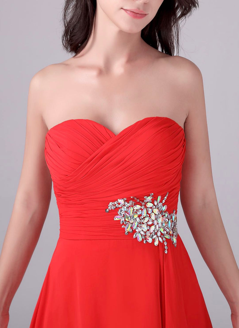 Mermaid Strapless Long Length Backless Mother’s dress-Ballbella