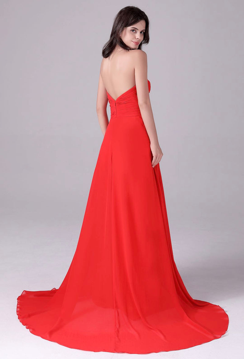 Mermaid Strapless Long Length Backless Mother’s dress-Ballbella