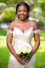 Mermaid Sweetheart Floor Length Charmeuse Beaded Wedding Dress-Ballbella