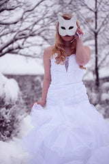 Mermaid Sweetheart Floor Length Organza Applique Wedding Dress-Ballbella