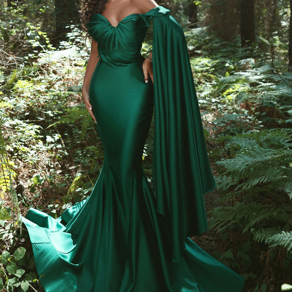 green emerald velvet dress Women's Silky Scarf Shawls and Wraps for Wedding Favors Bride Bridesma