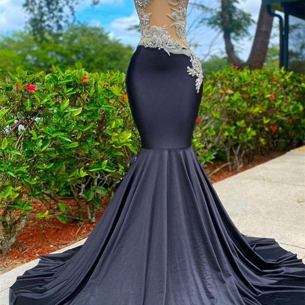 Mermaid V-neck Appliques Lace Sequined Open Back One Shoulder Floor-le Ballbella Mermaid V-neck Appliques Lace Sequined Open Back One Shoulder Floor-le Ballbella