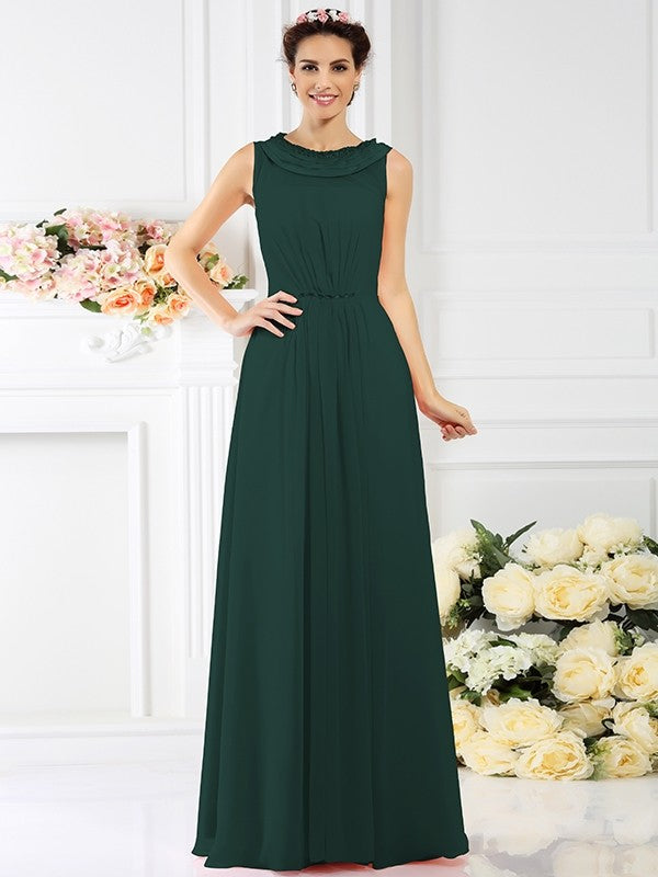 Modern Bateau Beading Sleeveless Long Chiffon Bridesmaid Dresses Modern Bateau Beading Sleeveless Long Chiffon Bridesmaid Dresses