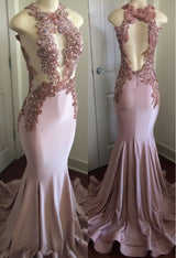 Modern Lace Appliques Sleeveless Prom Party Gowns| Mermaid Prom Party Gowns. Free shipping,  high quality,  fast delivery,  made to order dress. Discount price. Affordable price. Shop Ballbella Official.