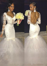 Ballbella offers Long-Sleeve Lace Backless Wedding Dress at factory price ,all made in high quality, extra coupons to save a lot.