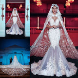 Ballbella.com supplies you Modern V-neck Long Wedding Dress with See-through Long Train at reasonable price. Fast delivery worldwide. 