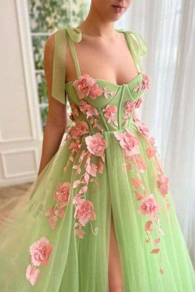 front sleeveless long dress Modest Spaghetti-Straps soft net Prom With Split full lining Period Style:Victorian Eastlake Valley Fair BFCM Sage Green Bridesmaid Look
