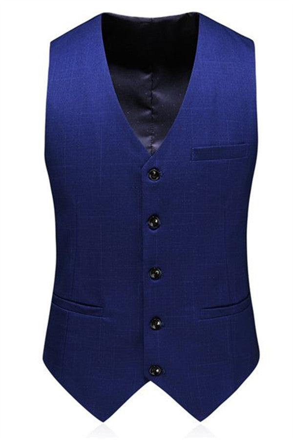 Navy Blue Simple Formal Tuxedo Slim fit Men Suits online Ballbella