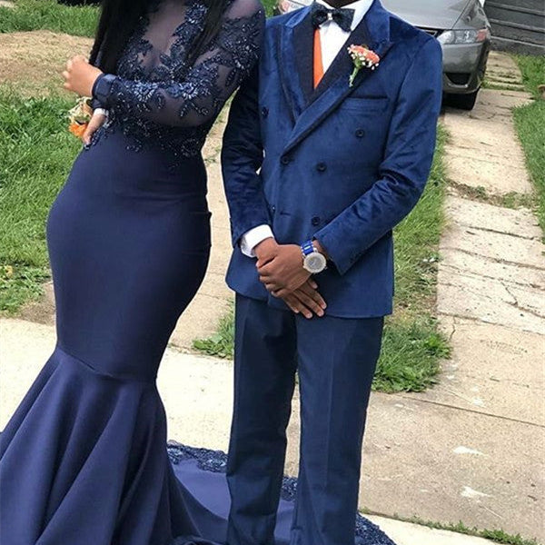 green emerald velvet dress Classy Navy Blue Two Pieces Designer Prom Suits for Men green emerald velvet dress Classy Navy Blue Two Pieces Designer Prom Suits for Men