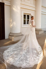 Noble sweetheart sleeveless mermaid lace Wedding Dresses-Ballbella