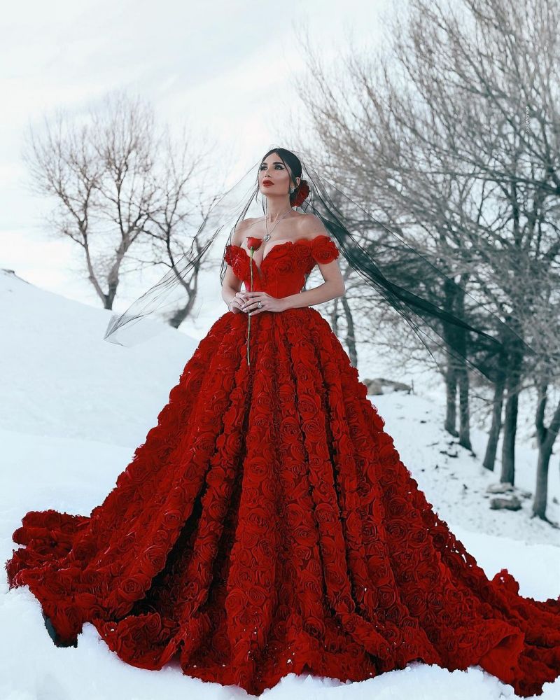 Looking for Prom Dresses and Evening Dresses in A-line style,  and Gorgeous 3d flowers work? Ballbella has all covered on this elegant Off-the-Shoulder 3D Floral Printed Ball Gown for Girl Evening Party Dresses.