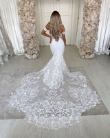 This Off The Shoulder Mermaid Appliques Wedding Dresses Lace Backless Bridal Gowns at Ballbella comes in all sizes and colors. Shop a selection of formal dresses for special occasion and weddings at reasonable price.