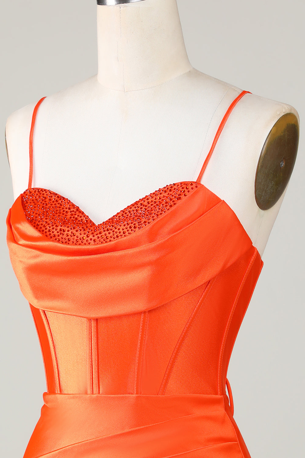Orange Sparkly Beaded Corset Tight Short Homecoming Dress Ballbella Orange Sparkly Beaded Corset Tight Short Homecoming Dress Ballbella