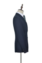 Ballbella has various cheap mens suits for prom, wedding or business. Shop this Peak Lapel Double Breasted Business Mens Suits for Formal, Three Piece Dark Navy Suits for Men with free shipping and rush delivery. Special offers are offered to this Dark Navy Double Breasted Peaked Lapel Two-piece mens suits.