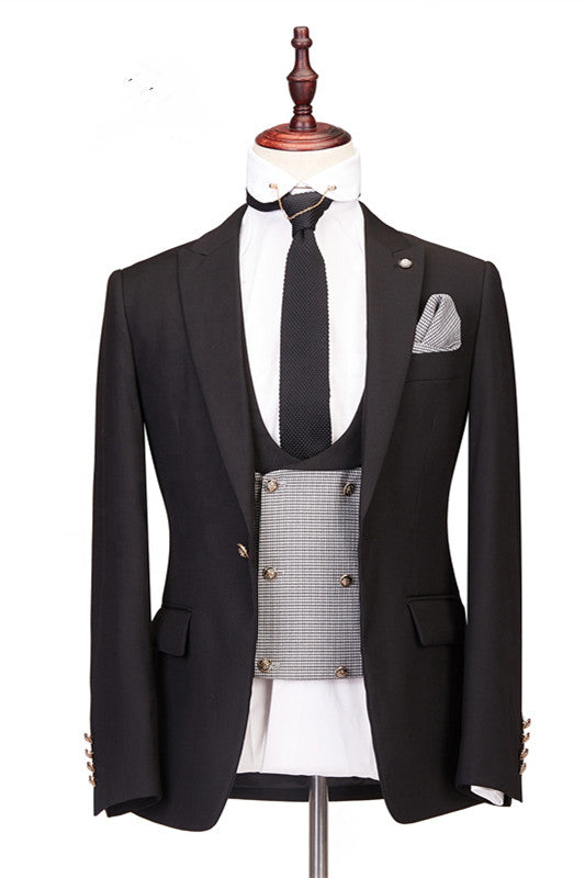 Buy Peaked Lapel Three-piece Best Fitted Men Suits for Wedding for men from Ballbella. Huge collection of Peaked Lapel Single Breasted Men Suit sets at low offer price &amp; discounts, free shipping &amp; made. Order Now.
