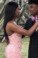 Ballbella offers all kinds of Crystal Prom Dresses online,  sort by color,  neckline or fabric. Discover more styles Pink Gorgeous Mermaid Strapless Ruffles Crystal Prom Dresses that will match you preferctly now.