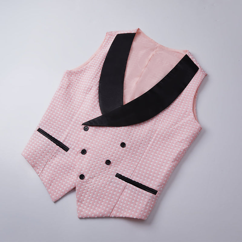 This Pink Shawl Lapel Dot Wedding Men Suits Online at Ballbella comes in all sizes for prom, wedding and business. Shop an amazing selection of Shawl Lapel Single Breasted Pink mens suits in cheap price.