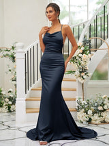 Pretty Square Sleeveless Bridesmaid Dresses-Ballbella