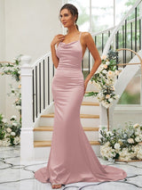 Pretty Square Sleeveless Bridesmaid Dresses-Ballbella