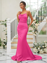 Pretty Square Sleeveless Bridesmaid Dresses-Ballbella