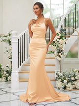 Pretty Square Sleeveless Bridesmaid Dresses-Ballbella