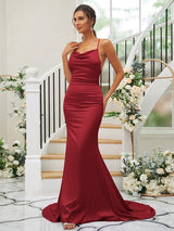 Pretty Square Sleeveless Bridesmaid Dresses-Ballbella