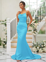 Pretty Square Sleeveless Bridesmaid Dresses-Ballbella