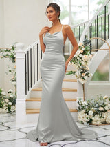 Pretty Square Sleeveless Bridesmaid Dresses-Ballbella