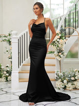 Pretty Square Sleeveless Bridesmaid Dresses-Ballbella