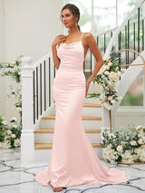 Pretty Square Sleeveless Bridesmaid Dresses-Ballbella