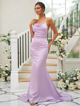 Pretty Square Sleeveless Bridesmaid Dresses-Ballbella