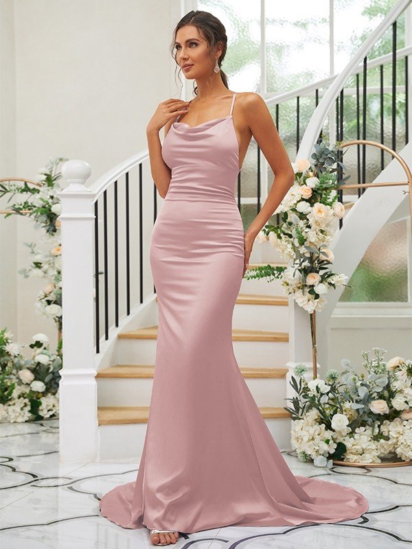 Pretty Square Sleeveless Bridesmaid Dresses-Ballbella