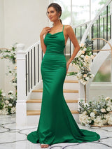 Pretty Square Sleeveless Bridesmaid Dresses-Ballbella