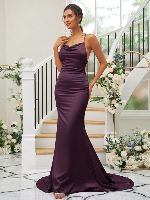 Pretty Square Sleeveless Bridesmaid Dresses-Ballbella