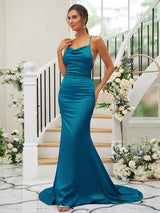 Pretty Square Sleeveless Bridesmaid Dresses-Ballbella
