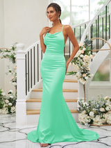 Pretty Square Sleeveless Bridesmaid Dresses-Ballbella