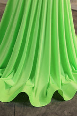 Sage Green Silver Beaded Luxury Mermaid Floor Length Prom Dresses-Ballbella