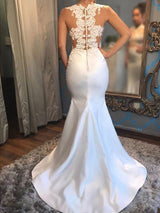 Check this Mermaid Scoop Sleeveless Applique Court Train Wedding Dresses at ballbella.com, this dress will make your guests say wow. The Scoop bodice is thoughtfully lined, and the skirt with Appliques to provide the airy, flatter look of Satin.