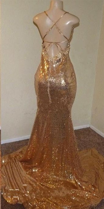 Ballbella offers Sequins Sleeveless Front Slit Floor Length Mermaid Dresses at a cheap price from Sequined to Mermaid Floor-length hem.. Click in to check our Gorgeous yet affordable gilltering Real model dresses.