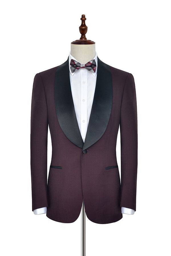 This Sharp-looking Black Shawl Collor One Button Burgundy Wedding Suits for Men at Ballbella comes in all sizes for prom, wedding and business. Shop an amazing selection of Shawl Lapel Single Breasted Burgundy mens suits in cheap price.