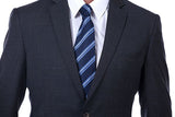 Looking for the Pricey Sharp-looking Plaid Grey Mens Suits, Notch Lapel Suits for Men online Find your Notched Lapel Single Breasted Two-piece Dark Gray mens suits for prom, wedding and business at Ballbella.
