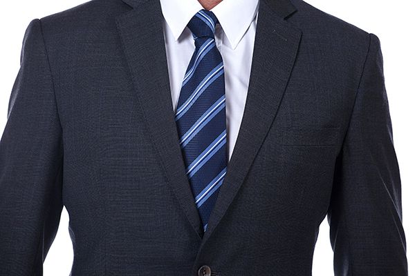 Looking for the Pricey Sharp-looking Plaid Grey Mens Suits, Notch Lapel Suits for Men online Find your Notched Lapel Single Breasted Two-piece Dark Gray mens suits for prom, wedding and business at Ballbella.